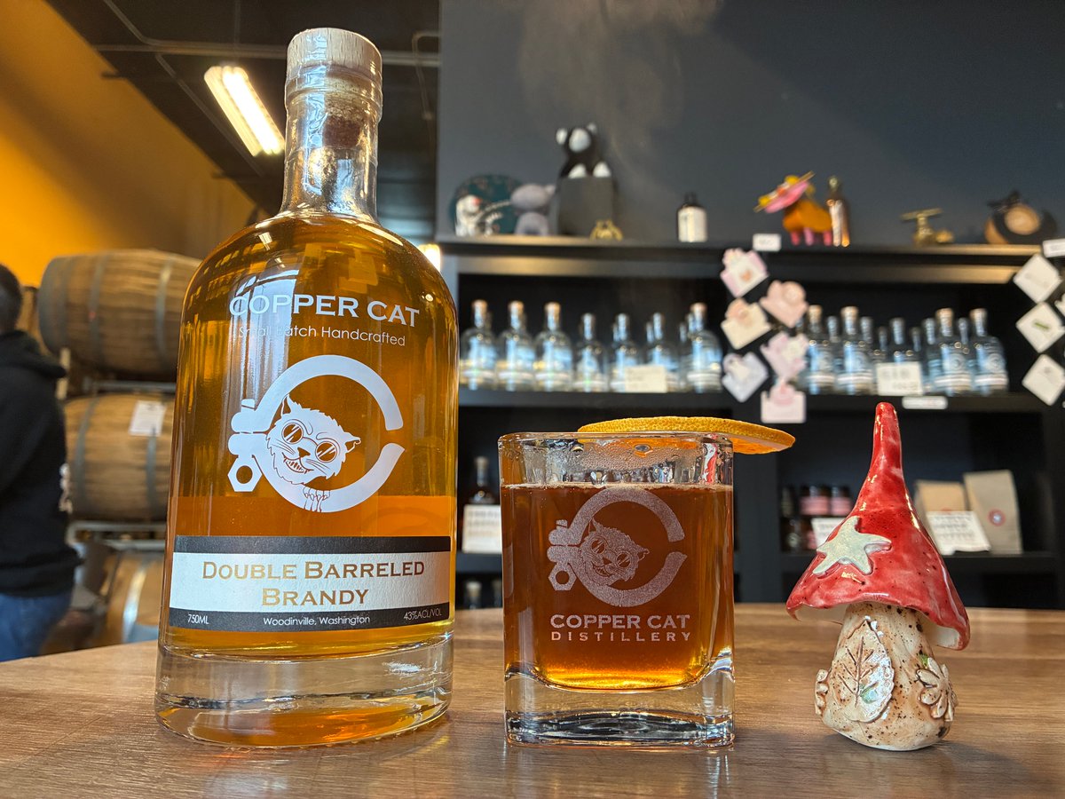 CopperCatLLC's tweet photo. November Special Cocktails are now available at our tasting room - Bing's Sweater Whether vs. Jess' Rain Shelter. The recipes: https://t.co/vDlQjEQ6nE Cheers! https://t.co/vWWPLDtOvz