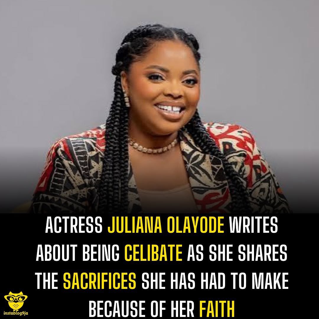 instablog9ja's tweet image. Actress Juliana Olayode writes about being celibate as she shares the sacrifices she has had to make because of her faith