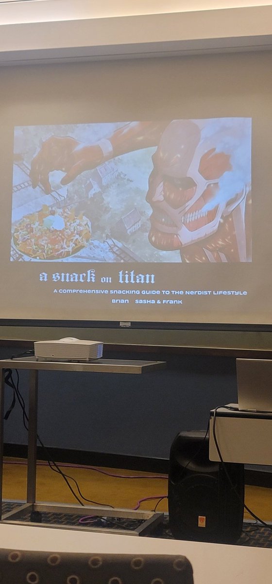 MikeCovers's tweet image. Just got done the excellent &quot;A-snack on Titan&quot; panel at @DerpyCon , where one of the snack suggestions they had was to:

1. Tear the ends off of a RedVine so you essentially have a straw.

2. Drink Mr. Pibb through it.

Which I plan to try immediately.

#derpycon