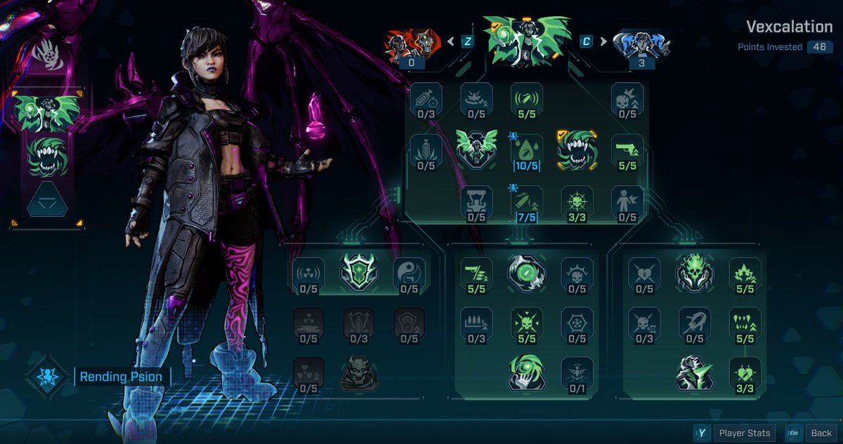 TheBuildHubGG's tweet photo. VEX STICKY BLEED

BUILD VIDEO: https://t.co/0m39Kez0ka

WEAPONS:
Ceramic Bod w/ Torque Sticky Mag & SMG Mode
Birt's Bees / Kaoson

GEAR:
Throwing Knife w/ Penetrator Augment
Deadalus Purple Enhancement w/ Accelerator & triple weapon damage
Timekeeper's New Shield or Watts w/ Siphon & Amp
Shiny War Paint w/ Enrage
Rending Psion Class Mod w/ +5 to Bloodletter

FIRMWARE:
3 Piece Deadeye
2 Piece High Caliber

GREEN SKILL TREE:
Leeching Attunement
Bloodletter
Grave Implements
Grave Power
Target Prescience or Material Components
Drink Full
Mortal Terror
Ars Arcana
Essence Leech
Blood is Power
Energy Vampire Augment
NO Capstone

BLUE SKILL TREE:
Idle Hands

SPECIALIZATIONS:
The Best Defense
Riddle You This
Contamination
I am a Gun

#Borderlands4
