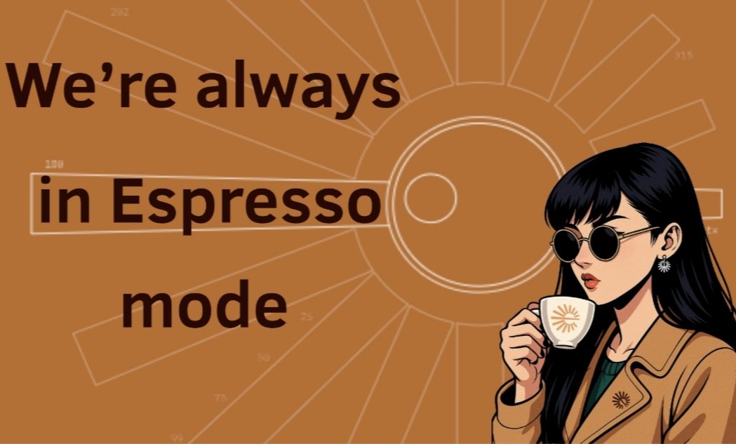 I am always with <a href="/EspressoSys/">Espresso ☕️</a>
 
I feel happy and caffeinated ☕