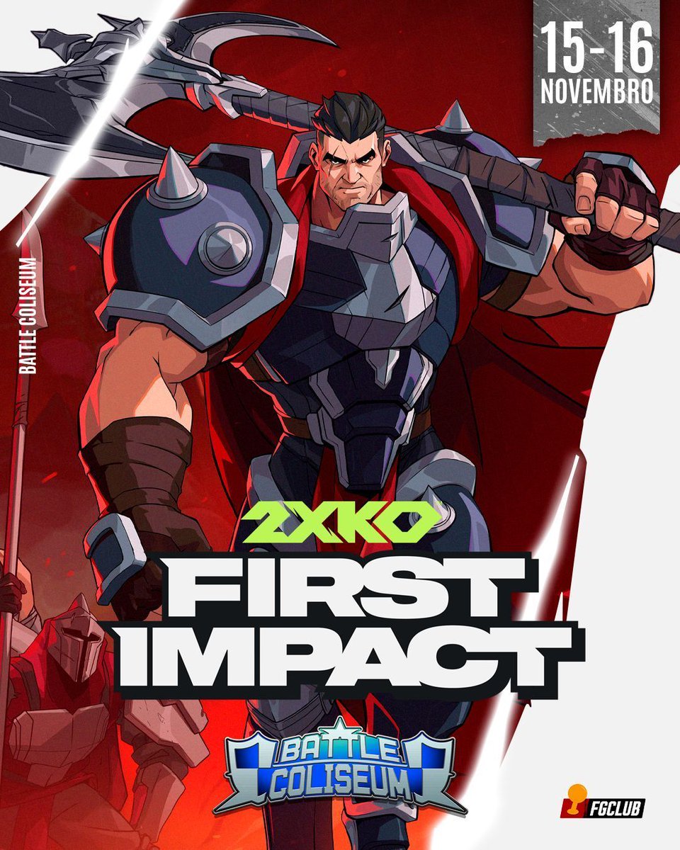 Contagem regressiva. UMA SEMANA PARA ENCERRAR INSCRIÇÕES.

Informações 2XKO 
- First Impact (título exclusivo do primeiro “tour”; vencedor do BC leva título in-game além da glória)
- Vaga <a href="/FrostyFaustings/">Frosty Faustings</a>: campeão vai com tudo pago para participar nos EUA
- Premiação: 1º ao 8º