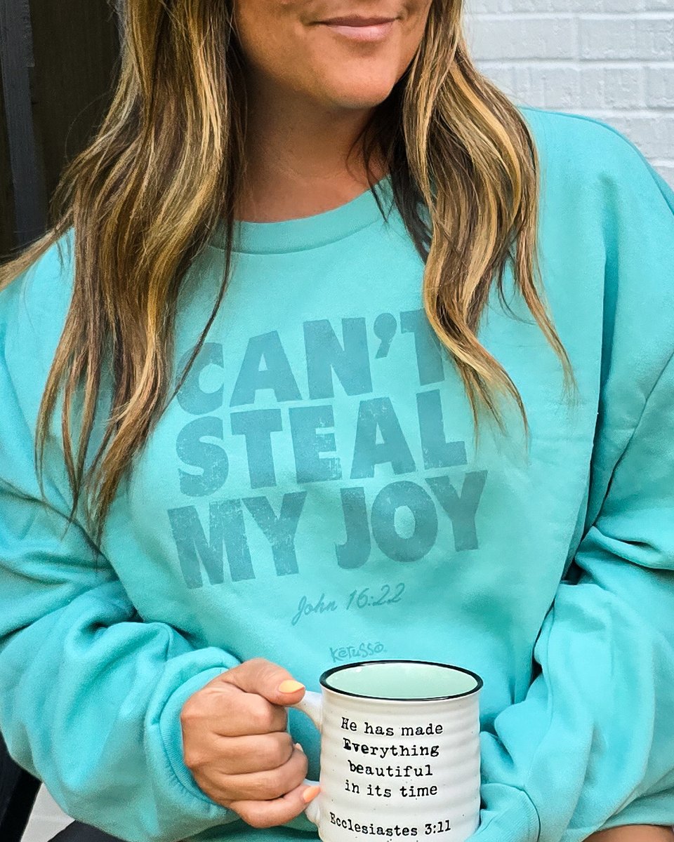 kerusso's tweet photo. Anyone else in a busy season lately?🙋🏻‍♀️ Those seasons come and go — but joy rooted in Christ doesn’t waver. 🌿

When the to-do lists get long and life feels loud, pause and remember: your joy isn’t found in your schedule, your success, or your sense of control. It’s anchored in the One who never changes.

No matter how busy the day, the enemy can’t steal what Jesus already secured. Choose peace. Protect your joy. Rest in Him. 💛 Click the link to grab this sweatshirt! https://t.co/fJaM13F2gy

#Kerusso #CantStealMyJoy #FaithOverFear #ChristianApparel #JoyInJesus #FaithBasedBrand #ChristianLifestyle #WearYourFaith #ChristianEncouragement #ChristianWomen #RestInHim #FaithOverStress #JesusIsLord #JoyOfTheLord #ChristianClothing #WalkByFaith #FaithDriven #GraceAndTruth #BusyButBlessed #FaithInAction