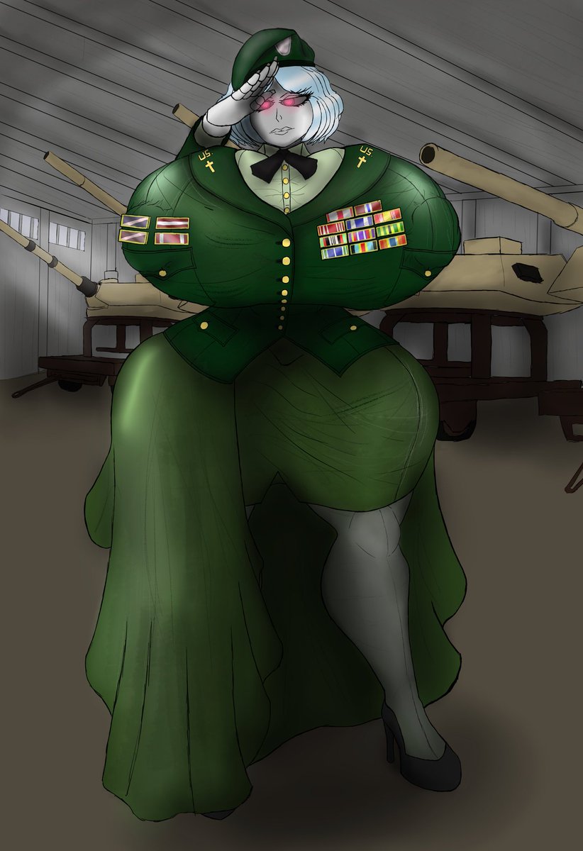 ForfallM43005's tweet image. Commission for @Undeadfox9

Eve in her full military glory! Loved working on this one, thank you for the
trust!
 And this is already the second commission! &amp;gt;_&amp;lt;