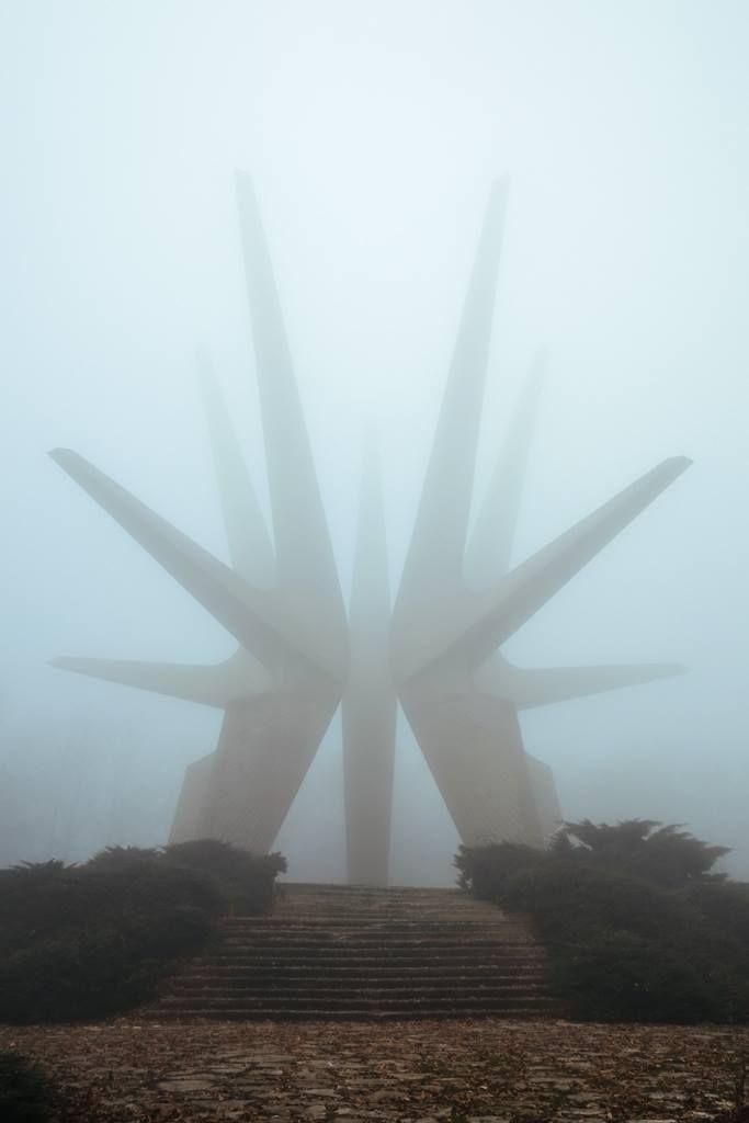 Monument to the Fallen Soldiers of the Kosmaj Partisan Detachment in Serbia, constructed in 1971.