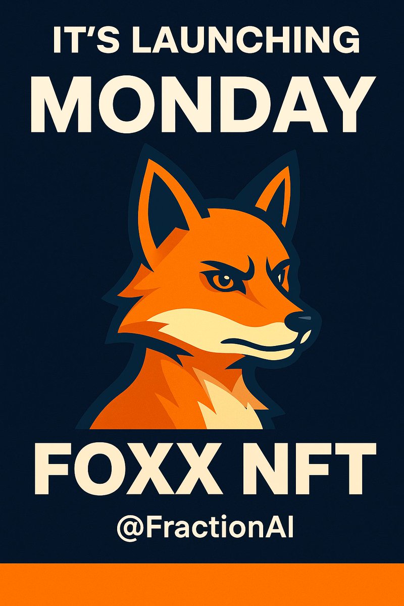 Kebkab12's tweet image. It’s more than an NFT drop — it’s an entry into the AI frontier.

@FractionAI_xyz is blending intelligence with creativity through FOXX NFTs.

2,500 tokens. Infinite potential.
The countdown continues… are you mint-ready? ⚡