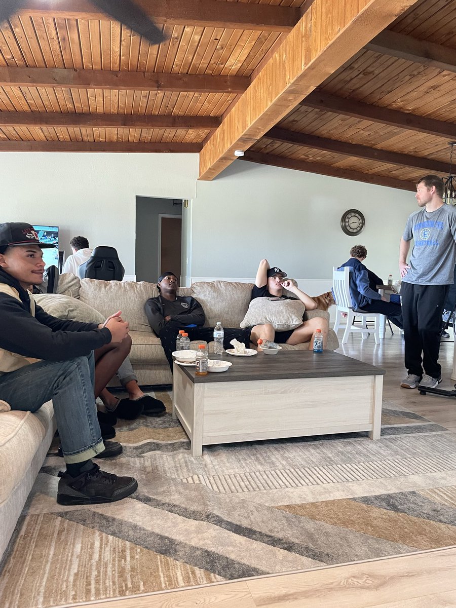 Had the guys over today. Played some card games, ate Pete’s Place, and watched our womens team play.  Thankful for a great group of guys. Excited for the season!