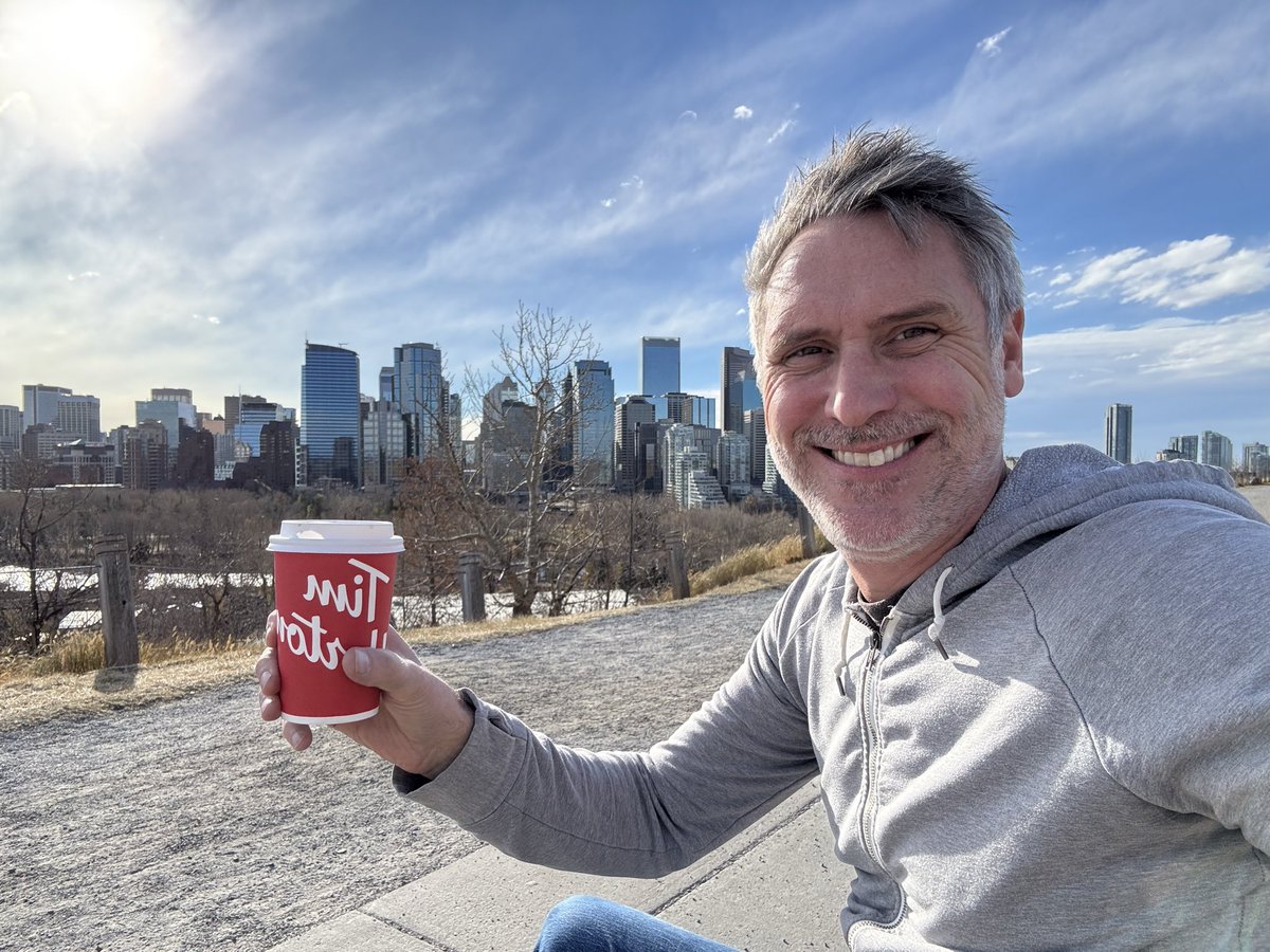 speedernet's tweet photo. Beautiful day in @cityofcalgary to enjoy a nice cup of @TimHortons https://t.co/mRa8E7ltoc