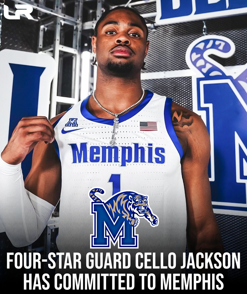 NEWS: 2026 4⭐️ Cello Jackson has committed to Memphis, he told <a href="/LeagueRDY/">League Ready</a>.

The explosive 6-foot-5 guard ultimately chose Memphis over Texas State, Murray State, Cal and Arkansas State.

Native of Cordova, Tennessee.