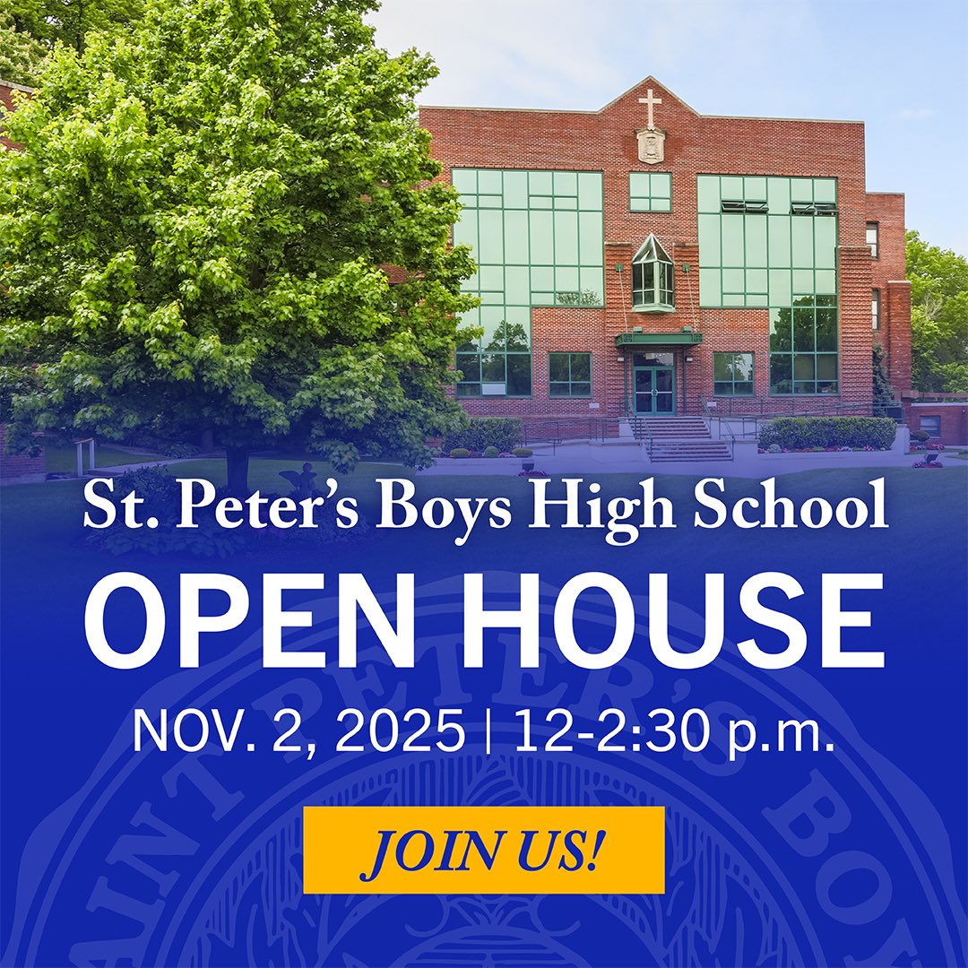 See what we are all about tomorrow at Open House. <a href="/STP_Eagles/">Coach Mark DeCristoforo</a> <a href="/StPetersBoysHS/">St. Peter's Boys High School</a>