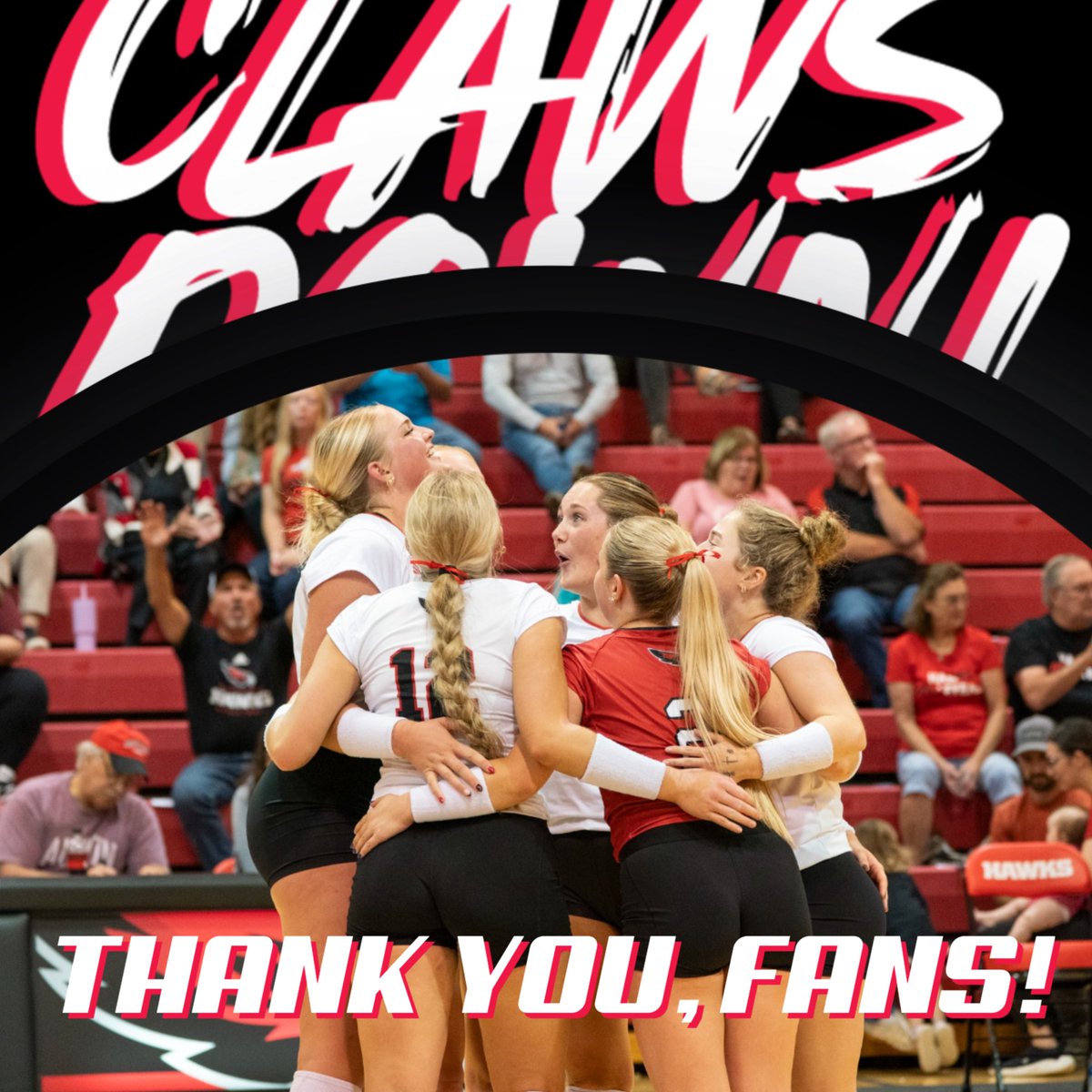 𝙏𝙝𝙖𝙣𝙠 𝙮𝙤𝙪, 𝙛𝙖𝙣𝙨!

As the volleyball season comes to a close, we can’t thank all of our supporters enough for being there every step of the way and packing the Cox Activities Center all season long!

We can’t wait to see you again in 2026!

#ClawsDown | 🔴⚫️⚪️🏐