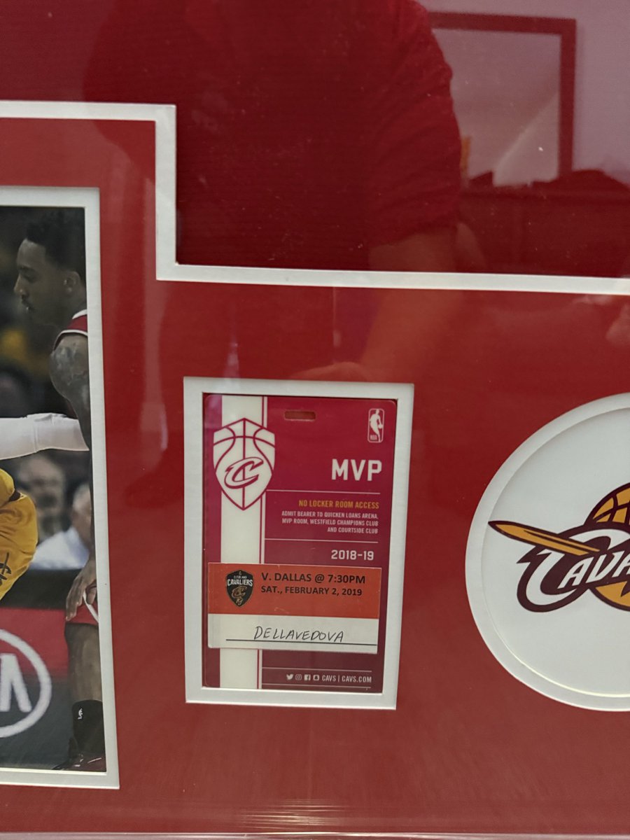 TheRealTimG's tweet photo. Got it officially framed @matthewdelly !! #9 @cavs https://t.co/5FlXYgdp6w