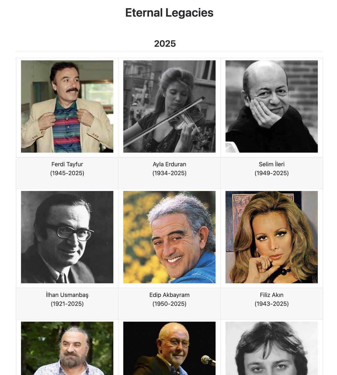 Engin Çağlar ve nice kıymetli sanatçımızın izini dijital anıtımızda yaşatacağımızı duyurmak isteriz:

📢 Pantheon Turkey yayında! Türkiye’nin kültür ve sanatına iz bırakmış isimlere dijital bir anıt sunuyoruz.
🎭 Bizi takipte kal, hafızayı birlikte canlı tutalım! 
<a href="/pantheonturkey/">Pantheon Turkey</a>