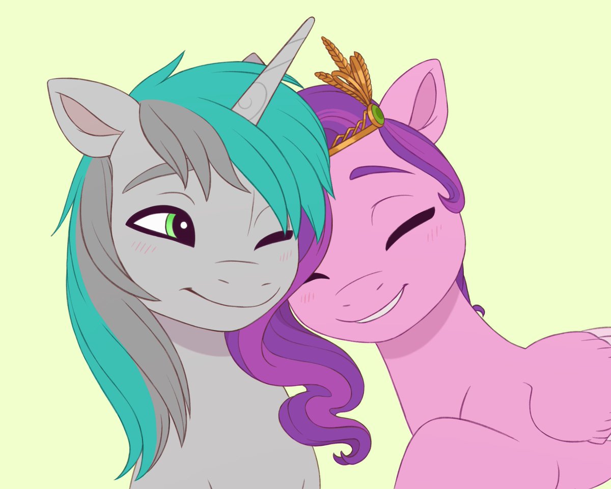 zephyrcrocus's tweet image. 2/2 finished YCH for @GraymaneShadow 
#mlpg5