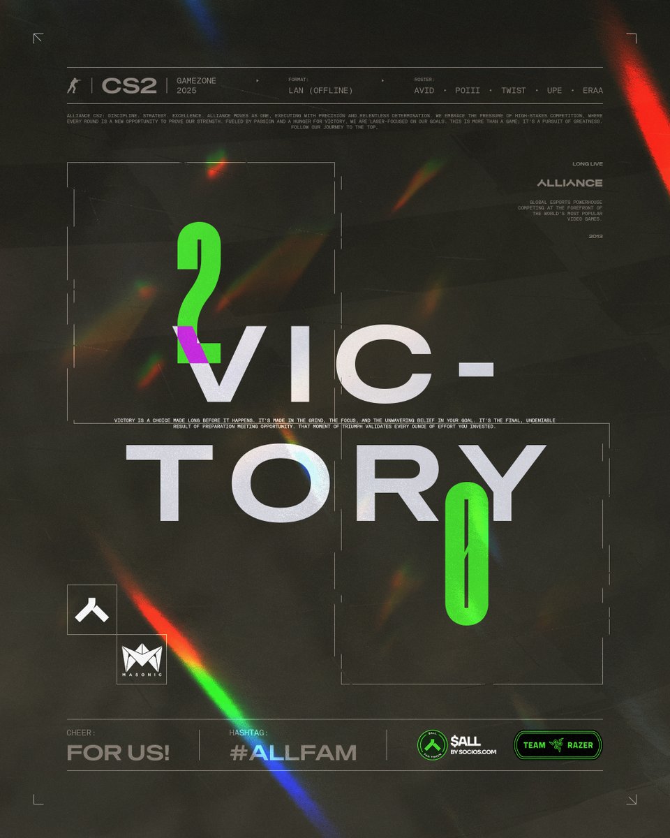 theAllianceGG's tweet image. The Inferno streak goes on and we speedrun the second map to get our spot in the finals!
GG&apos;s @MasonicGG 

Short break then we take on @AaBesport!👀