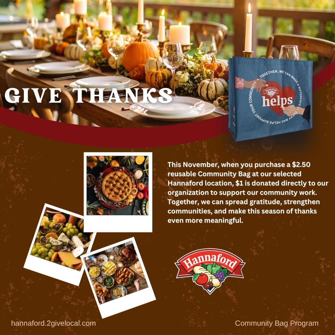 Giving starts today at the JFK Plaza Hannaford, and it couldn't be easier! By purchasing a reusable Community Bag you're helping to ensure Arts Experiences For All—live performances, films, visual arts, and youth programming—for the community.

#WatervilleCreates #Hannaford