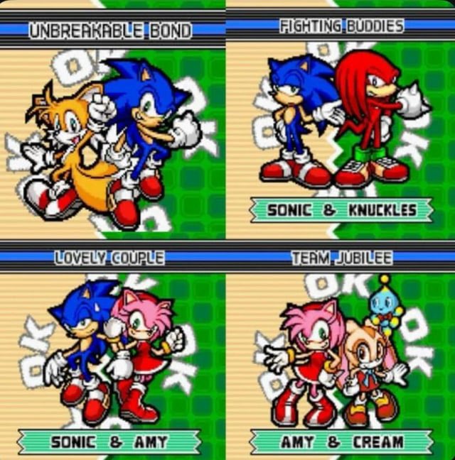 rogerhedgehog's tweet photo. Rename your favorite OSC ship into a Sonic Advance 3 team name https://t.co/yDdEApnoyc