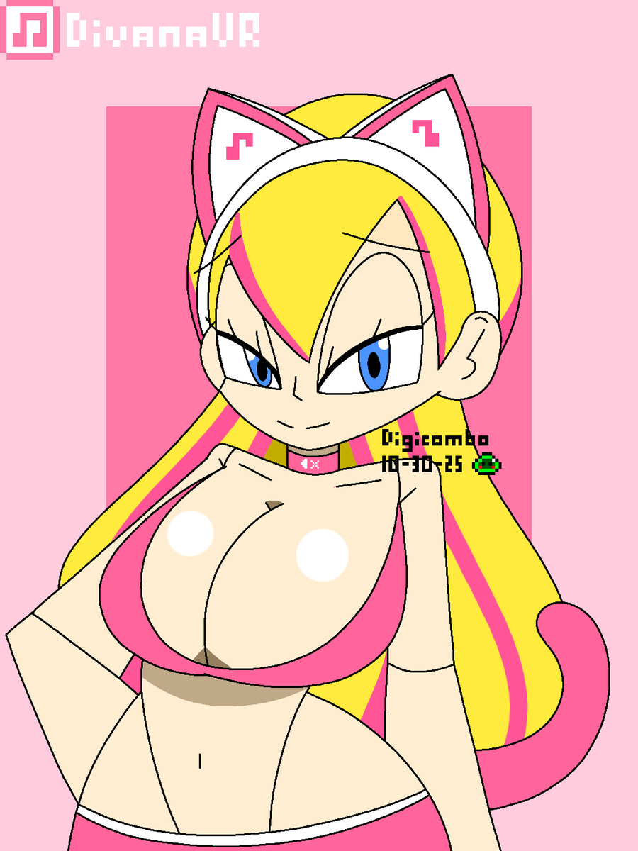 Here's a sketch of <a href="/DivanaVR/">DivanaVR</a> :D

Her top is getting smaller everyday 😳

#fanart