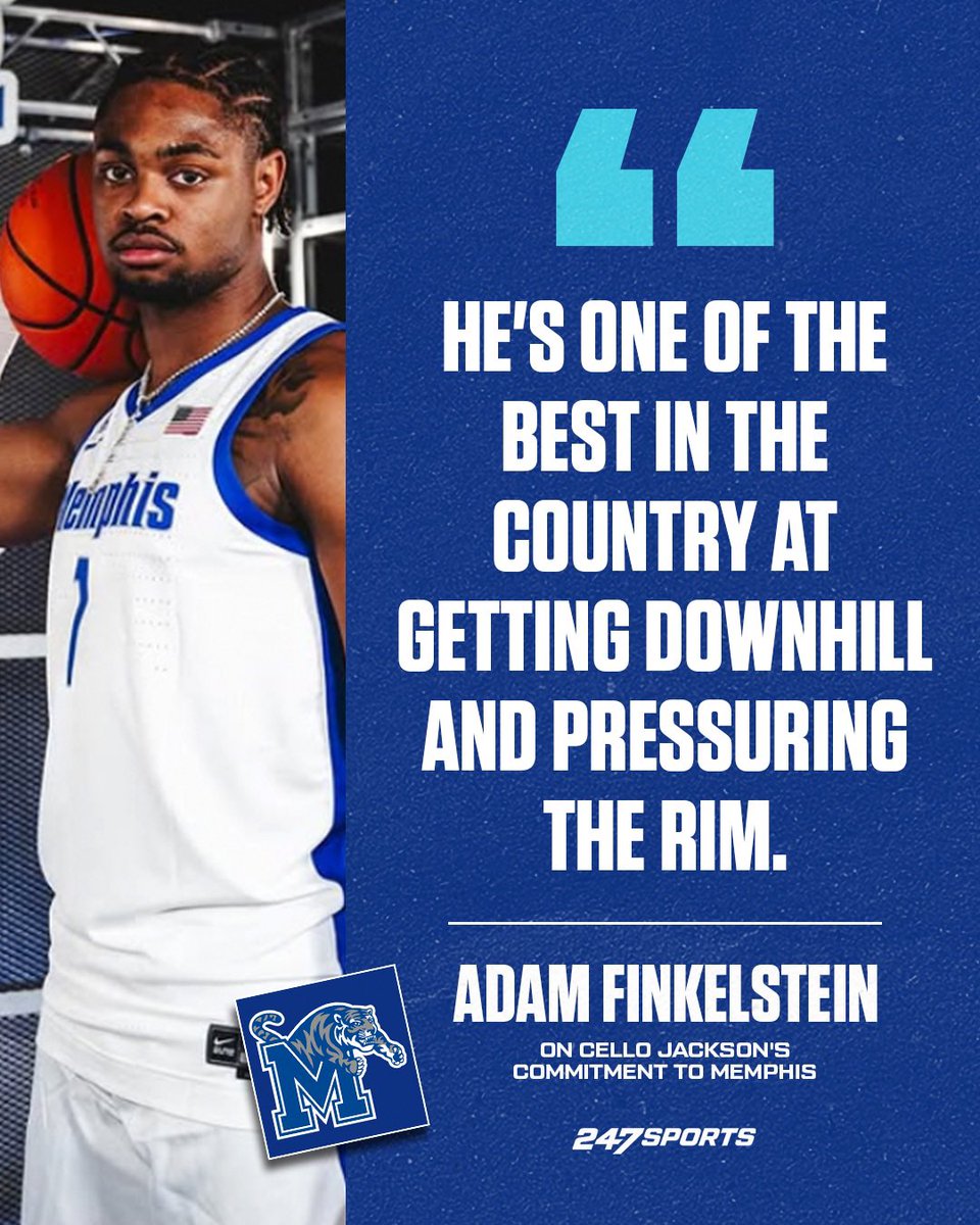 AdamFinkelstein's tweet image. Scouting Cello Jackson and his fit at Memphis. 247sports.com/article/scouti…