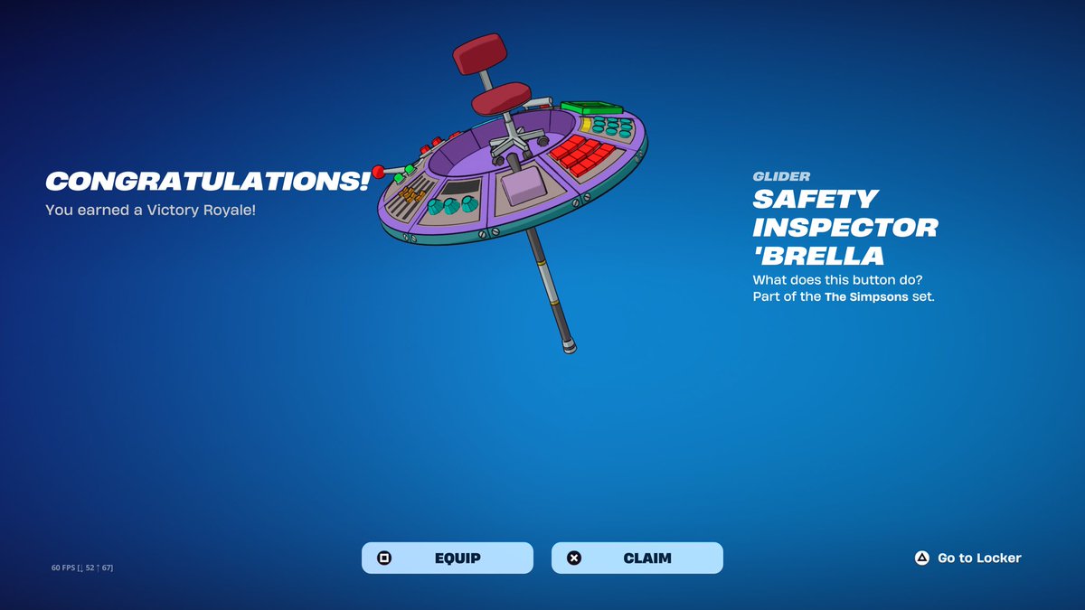 We got the victory glider too