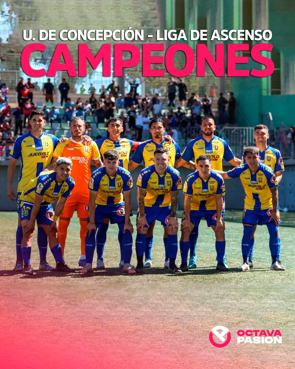 octavapasion's tweet image. ¡Universidad de Concepción es campeón de la Liga de Ascenso y regresa a Primera! 🏆