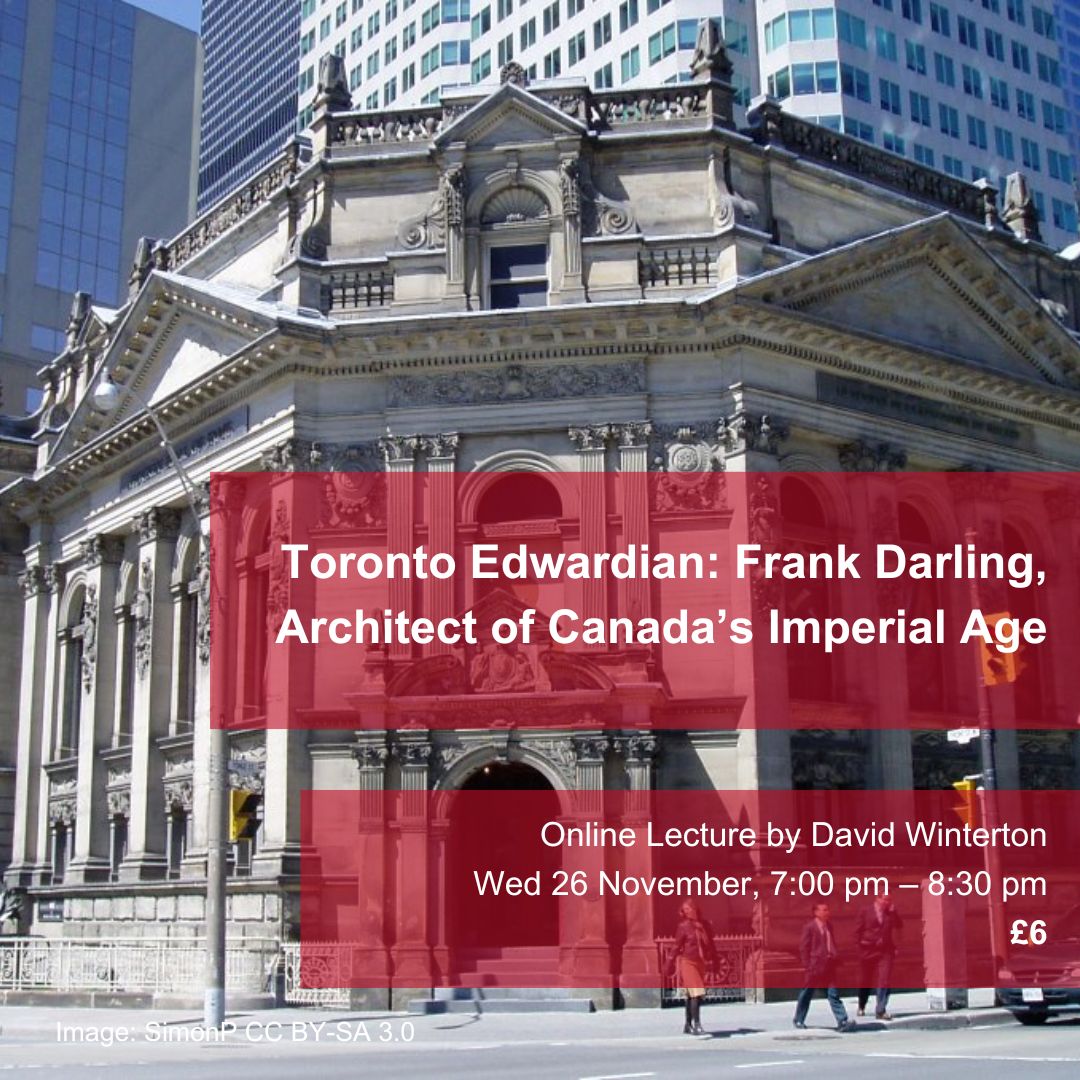 David Winterton gives the sixth in our series of 🍁autumn online lectures on Frank Darling, Architect of Canada’s Imperial Age 🇨🇦🧵
Buy your ticket here: bit.ly/4oh6pWl
#FrankDarling #architecturalhistory #Canada #EdwardianBaroque #TorontoEdwardian #onlinelecture