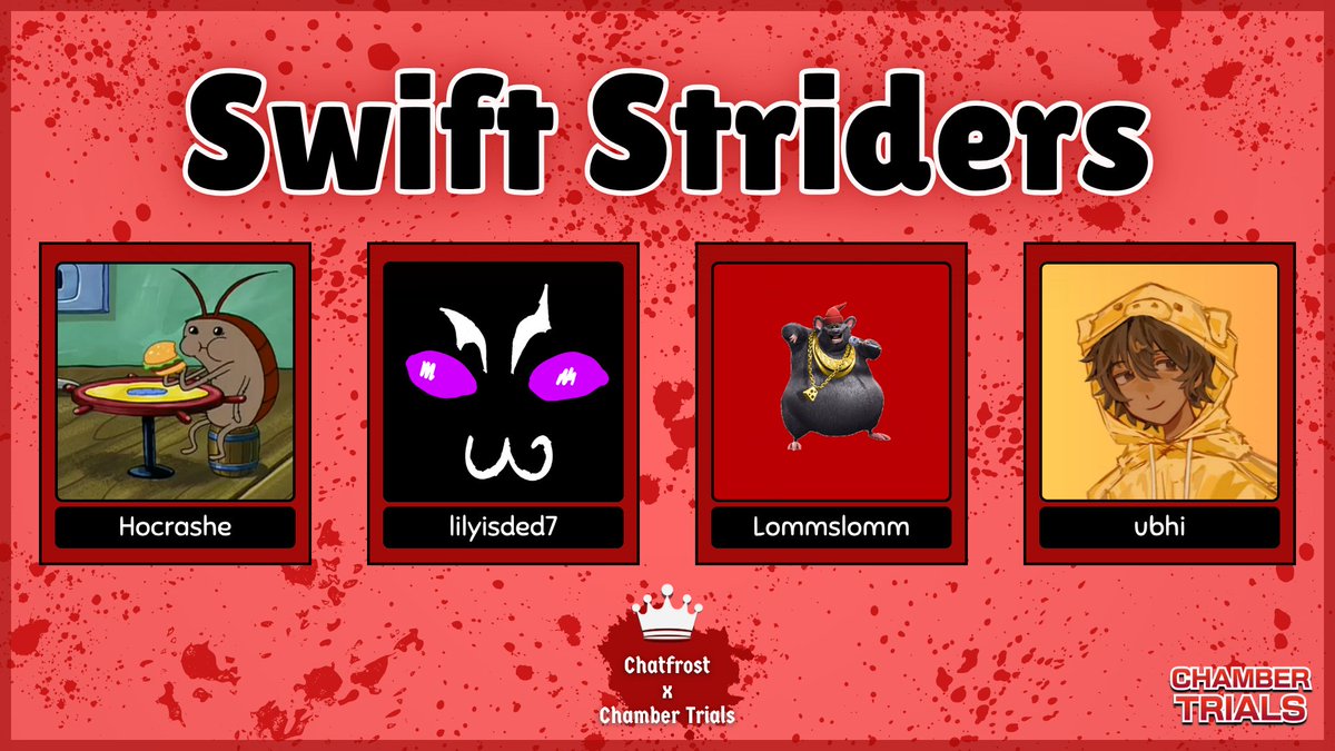 ❤️ Announcing Team Swift Striders ❤️

<a href="/hocrashe/">crashe 🪰🫐 rard enthusiast</a> <a href="/lilyisded7/">lily 🍒 22/1/25</a> <a href="/Lommslomm2/">Lommslomm</a> <a href="/ubhilmao/">ubhi</a>