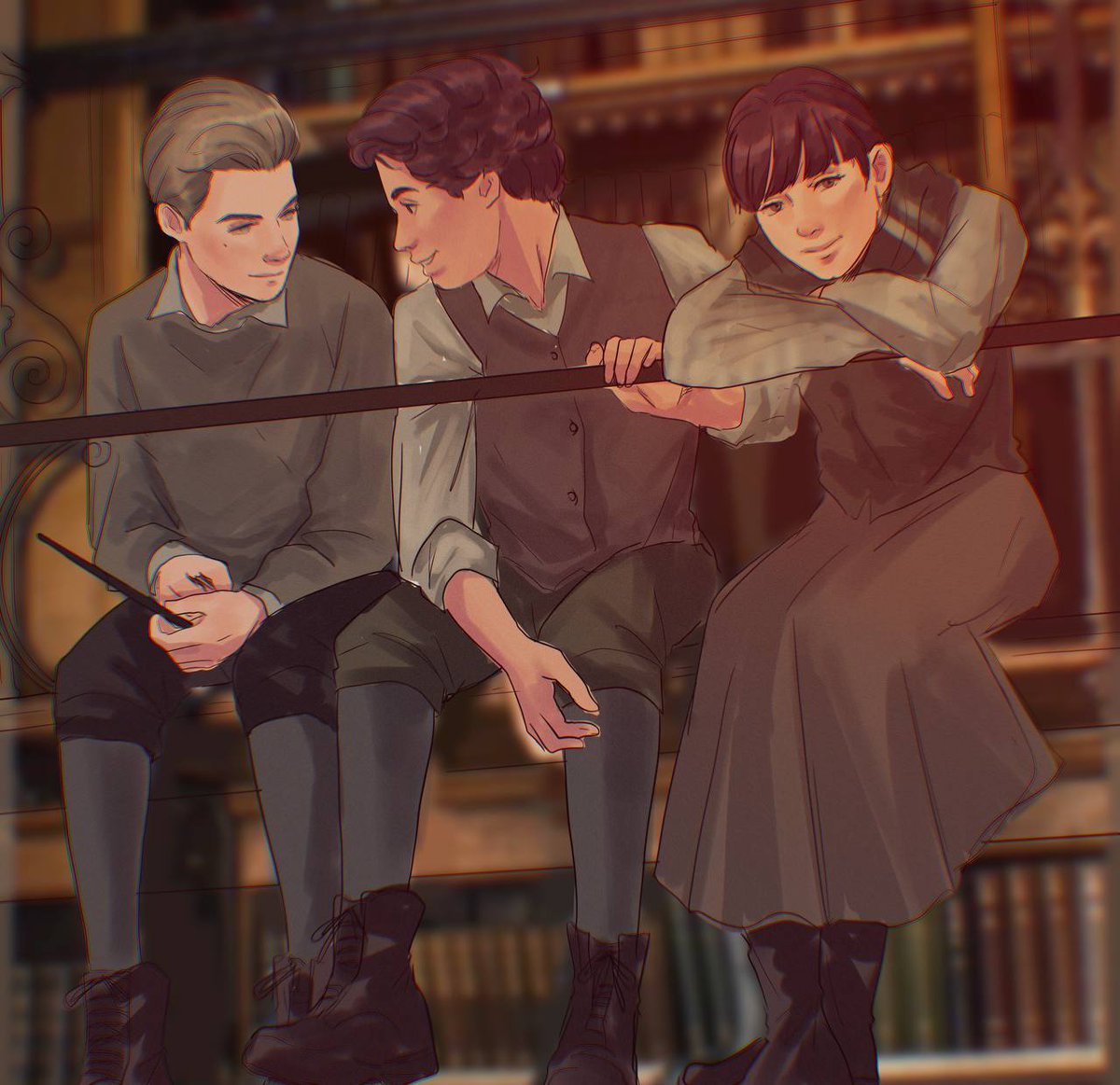 💚🪄 #hogwartslegacy #art #ominisgaunt #sebastiansallow #annesallow #fanart