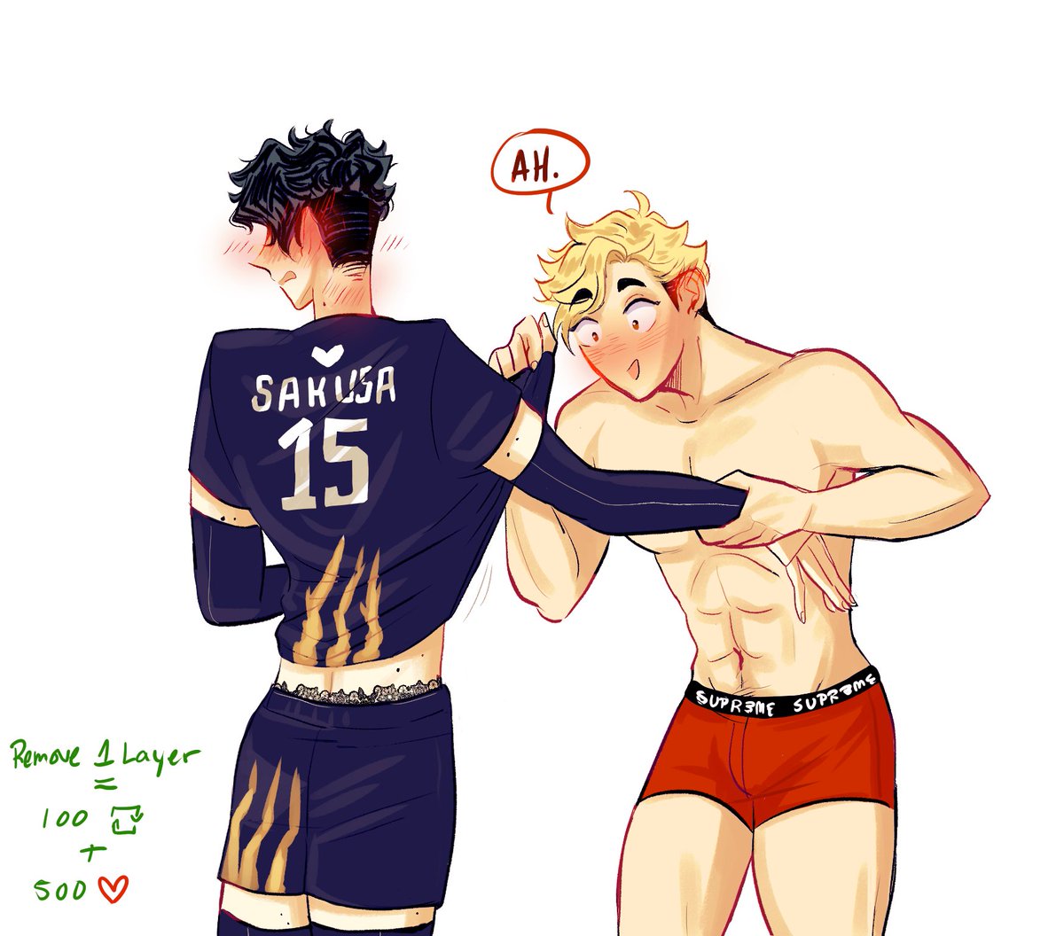 STRIP MEME!
remove 1 layer = 100 🔁 + 300❤️

Round 4! 
oh? whats under there?