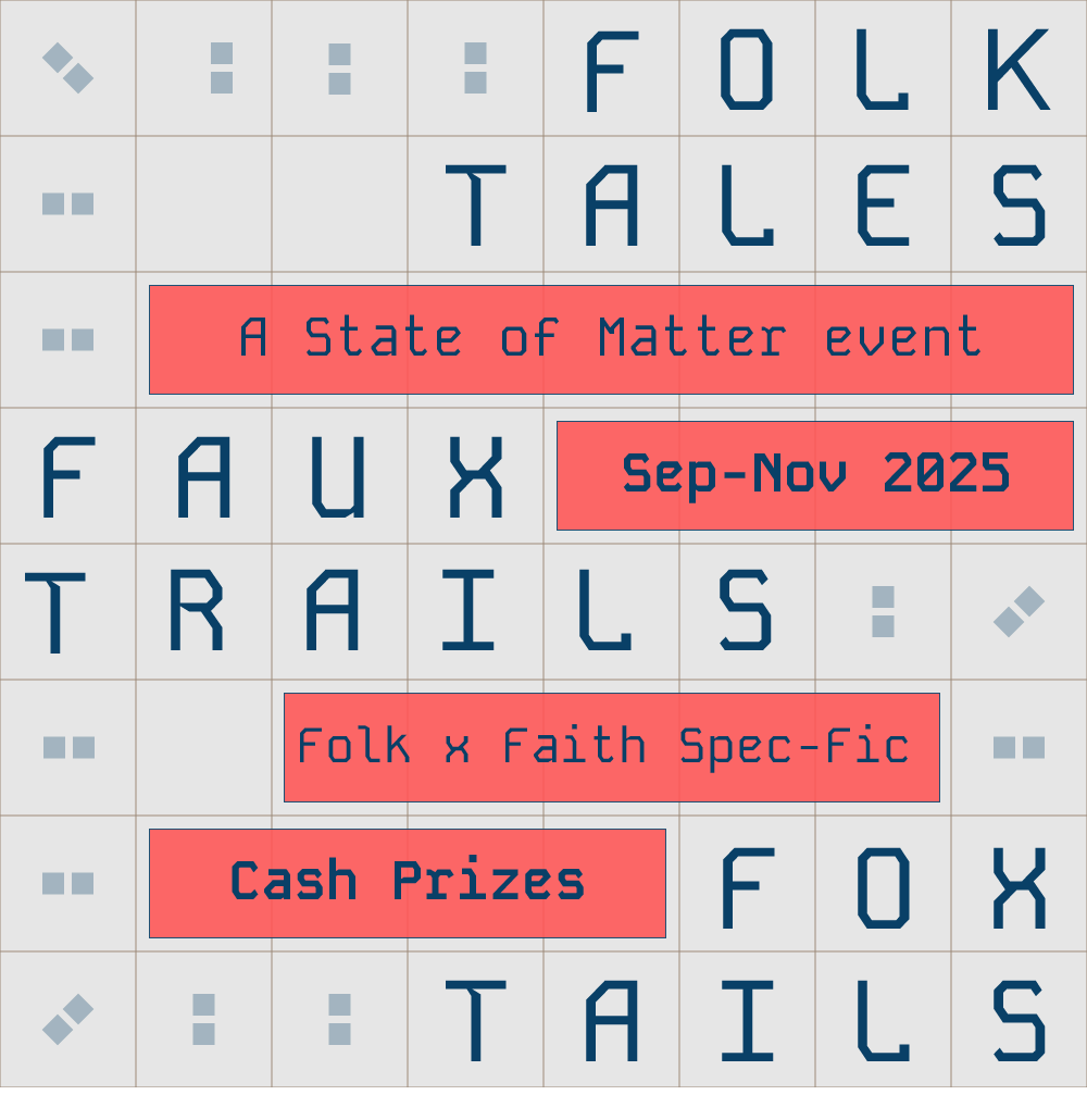 Updates on our ongoing contest. We received multiple entries from across the world in September and October.

As we go into November, the final month of the contest, we already have a long-list.

Feel like you have a folk-ier story to tell? Have faith? Send it over to us.