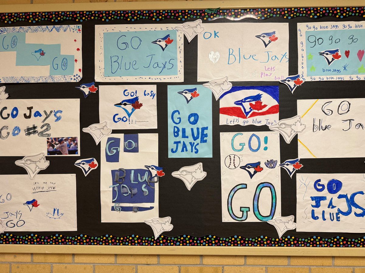 NPWschool's tweet image. @NPWschool is cheering loud and proud for the Toronto Blue Jays as they take to the field tonight for game seven in the World Series! 💙⚾ #spslearn 
@StoonPubSchools