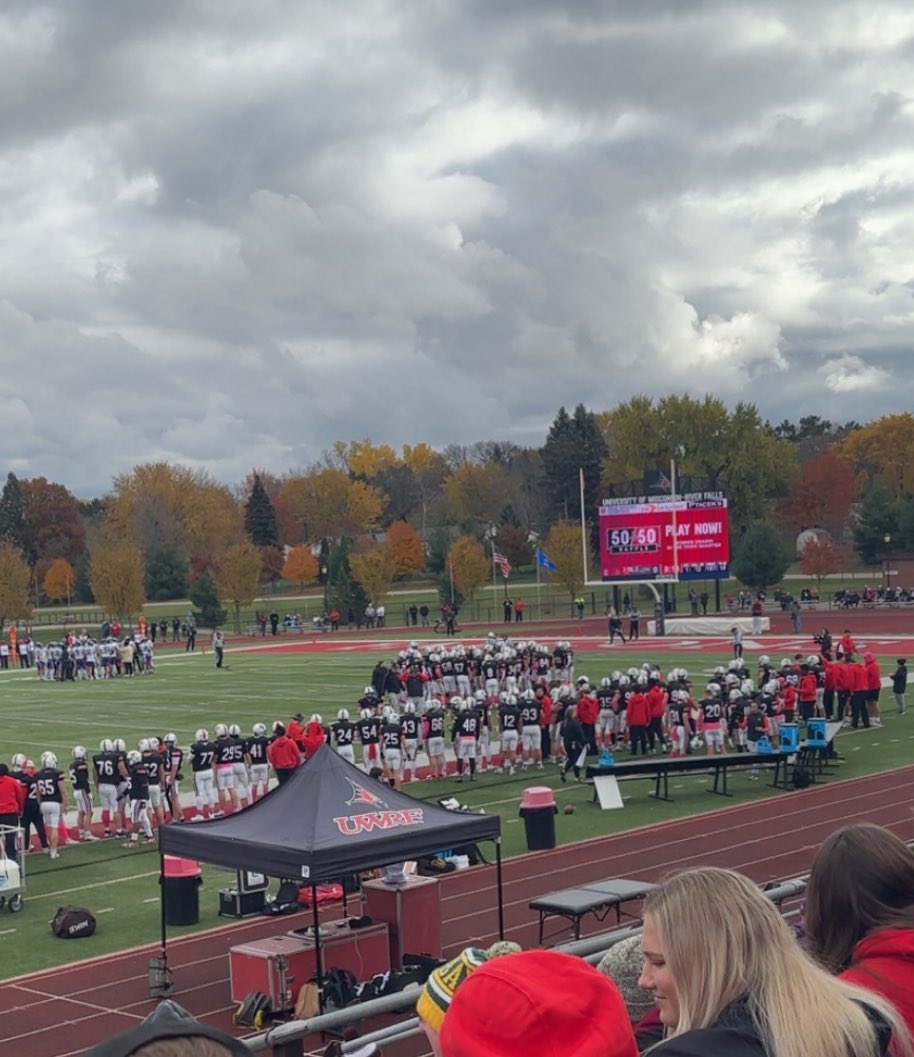 Had an amazing time <a href="/UWRFFootball/">Falcon Football</a> game day invite! Amazing atmosphere and win. Huge thanks to <a href="/CoachBorgerding/">Aaron Borgerding</a> for the invite hope to stay in touch! 

<a href="/wdp_football/">West De Pere Football</a> <a href="/CoachWalkerRF/">Matt Walker</a>