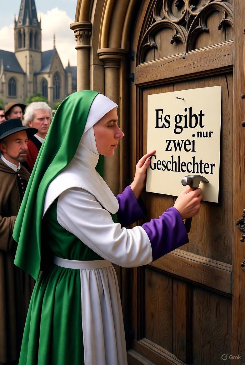 Nachtrag zum #Reformationstag: Es gibt nur zwei Geschlechter? #Hausdurchsuchung incoming 😉👈