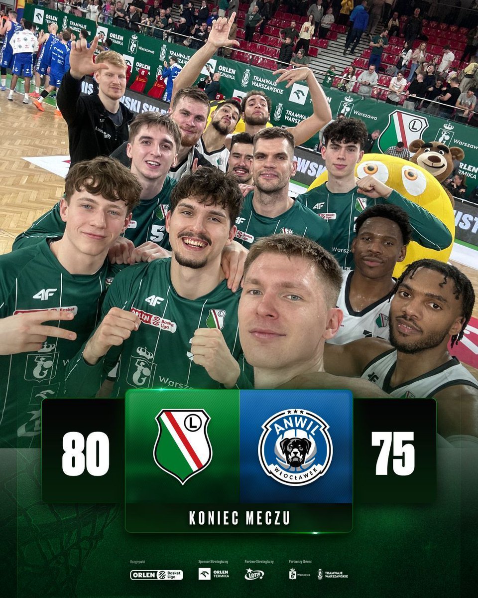 LegiaKosz's tweet image. 𝐋𝐄𝐆𝐈𝐀 𝐍𝐀 5️⃣ ! 🔥

5️⃣  ZWYCIĘSTWO Z RZĘDU W @PLKpl 

5️⃣  ZWYCIĘSTWO Z RZĘDU NAD @Anwil_official 

🏀Legia Warszawa 80:75 @Anwil_official 

#legiakosz #legiawarszawa #plkpl #basketball