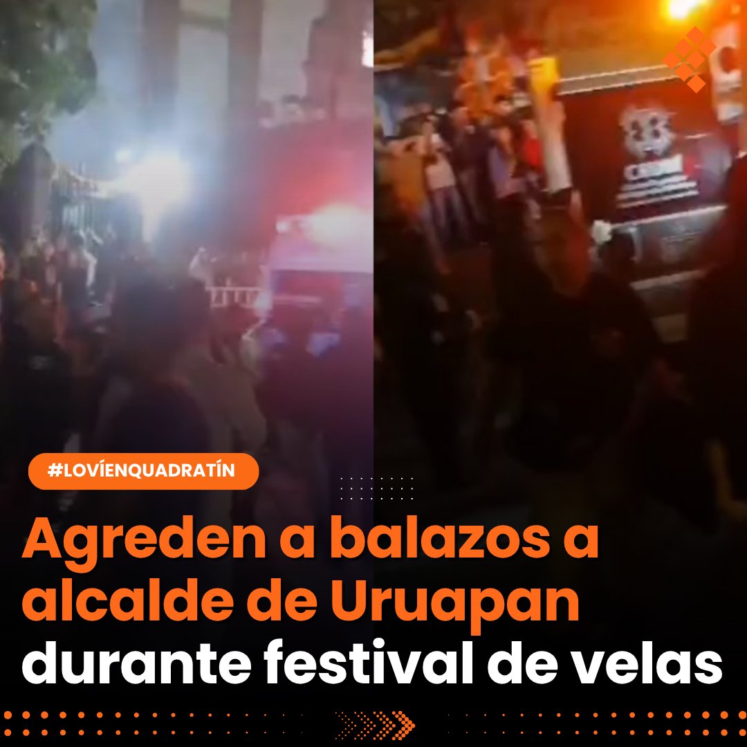 Quadratin_Hgo's tweet image. 🔴👉En medio del Festival de Velas, en el Centro Histórico de Uruapan, el alcalde Carlos Manzo fue baleado por un civil; el estado de salud del edil es grave.
acortar.link/9PhcI7
#LoVíEnQuadratín