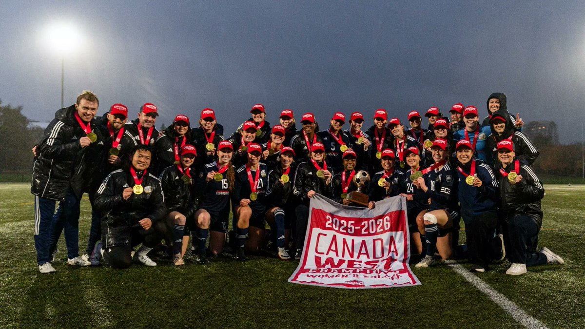 canuniwsoccer's tweet photo. Congratulations to the 4 conference champions for the 2025 U Sports women's soccer season.

AUS: Cape Breton
RSEQ: Montreal
OUA: Toronto
Canada West: UBC https://t.co/Ynx8DPPSU7