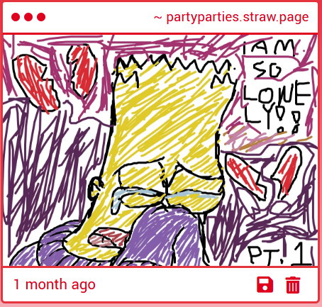 StrawInUrethra's tweet photo. [2025, Sep 18th]
this is so me
im just
so...
lone
ly https://t.co/3aAsDLpo1B