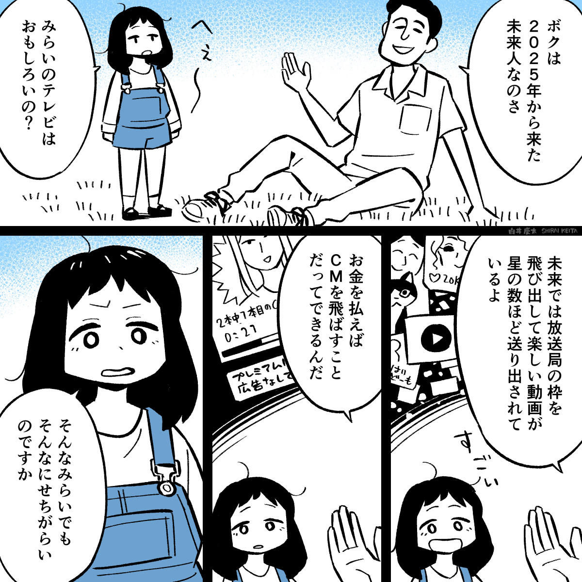 マンガ「過去の未来人」

#4コマ漫画 