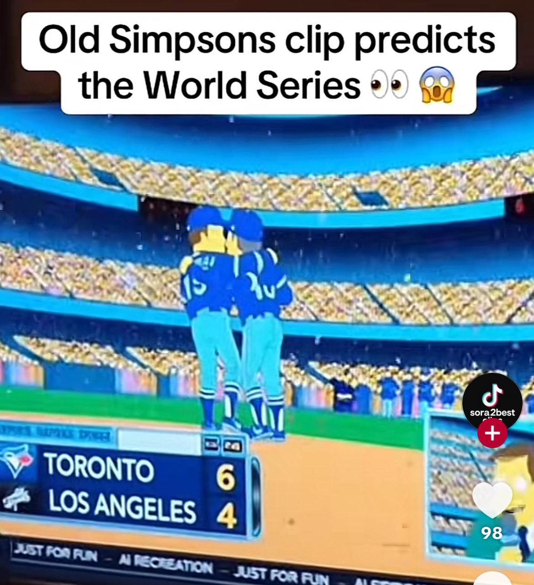 Watching on ESPN in Spanish in Mexico. 
#letsgobluejays