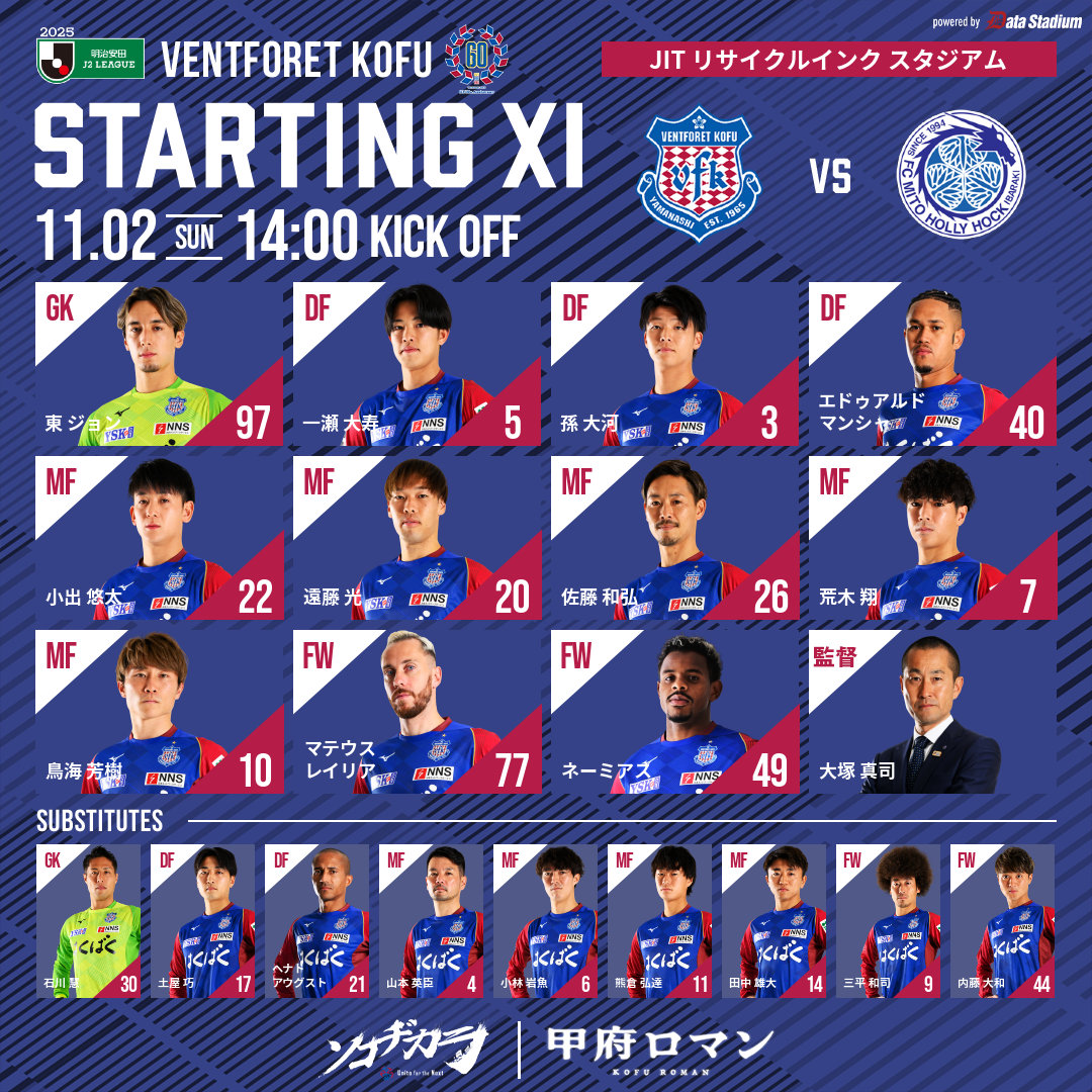 ヴァンフォーレ甲府 on X