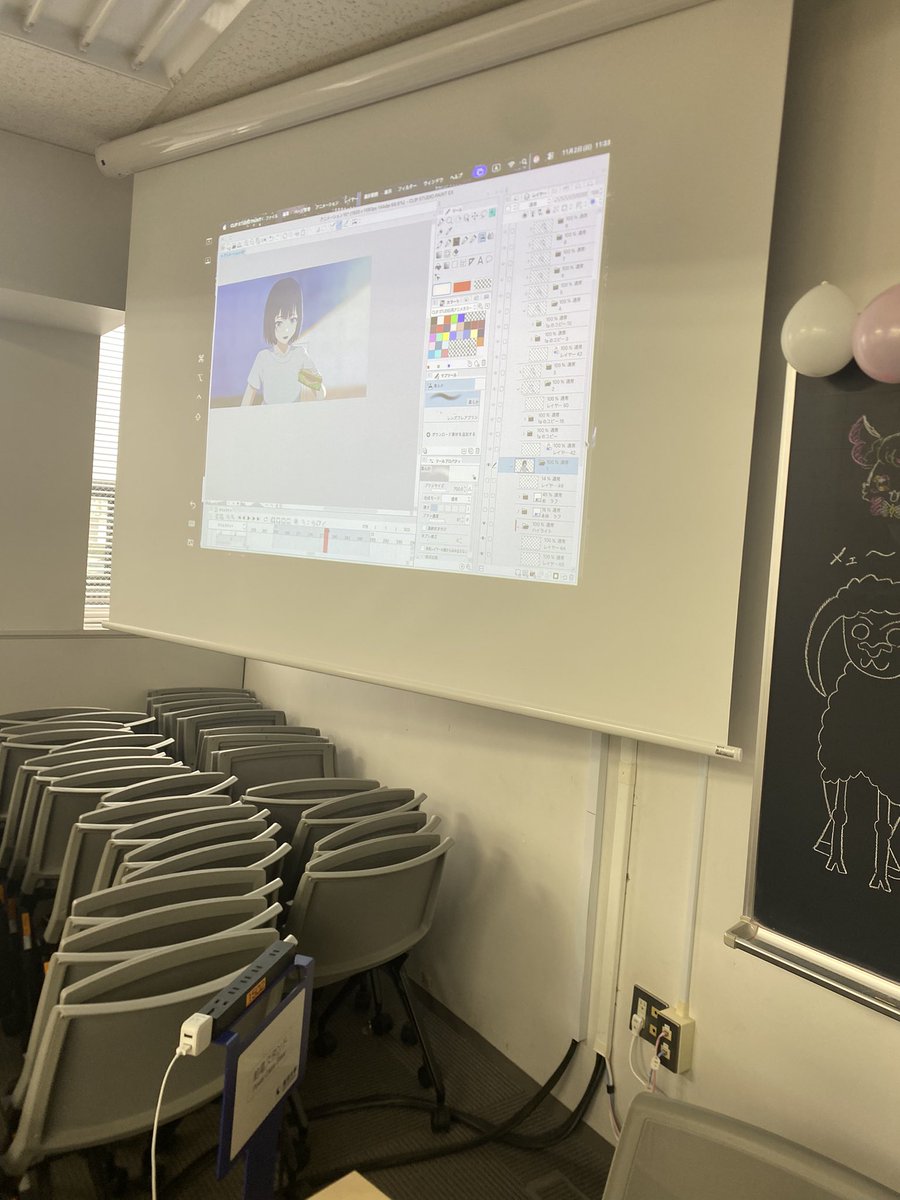 toyo_u_manken's tweet image. 現在ライブペイントやってます！！！今はアニメの完成までの過程が見れるのでよければどうぞ〜