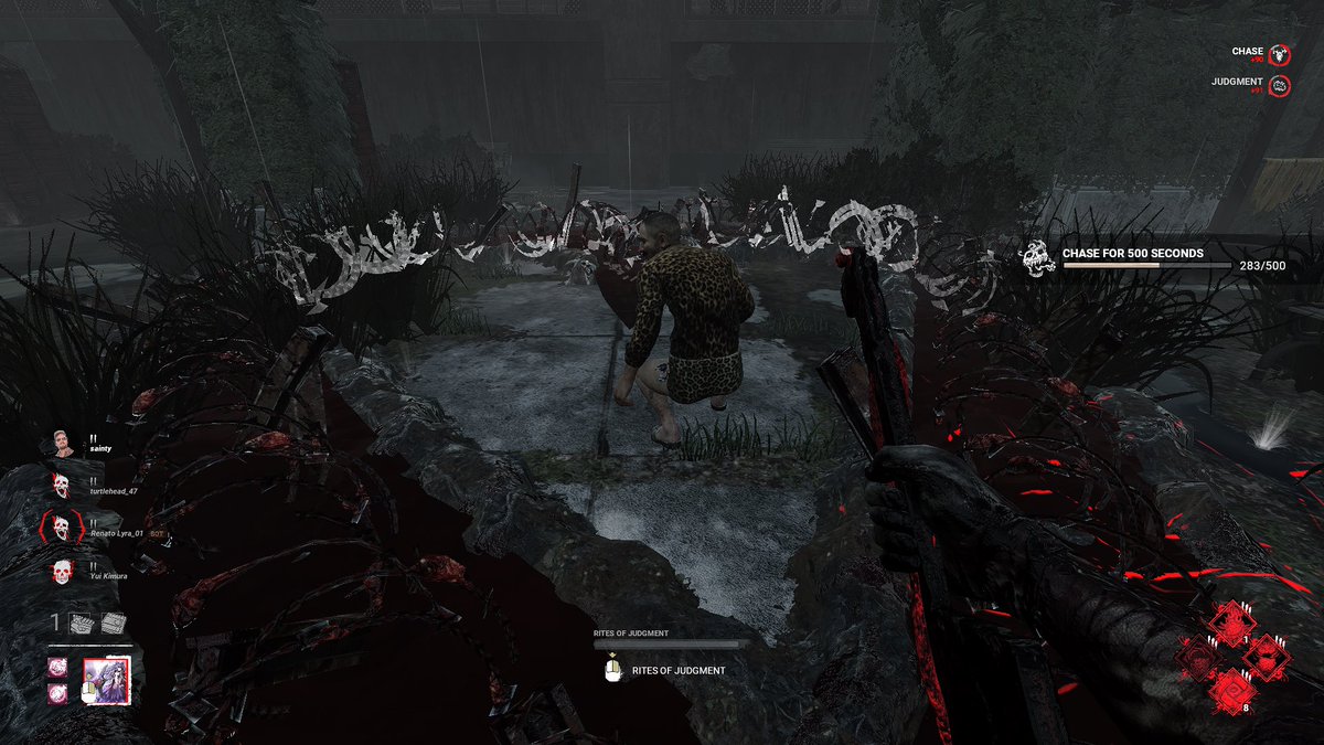 back again drawing pyramid head hearts for dbd mutuals <3