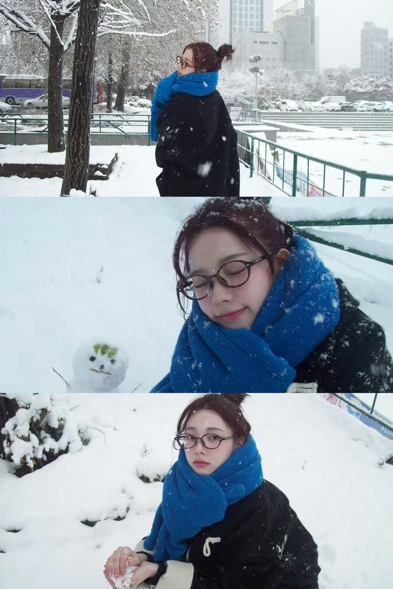 synkbone's tweet image. fck the ai snow trend. Here’s karina’s beautiful real snow pictures ❄️☃️