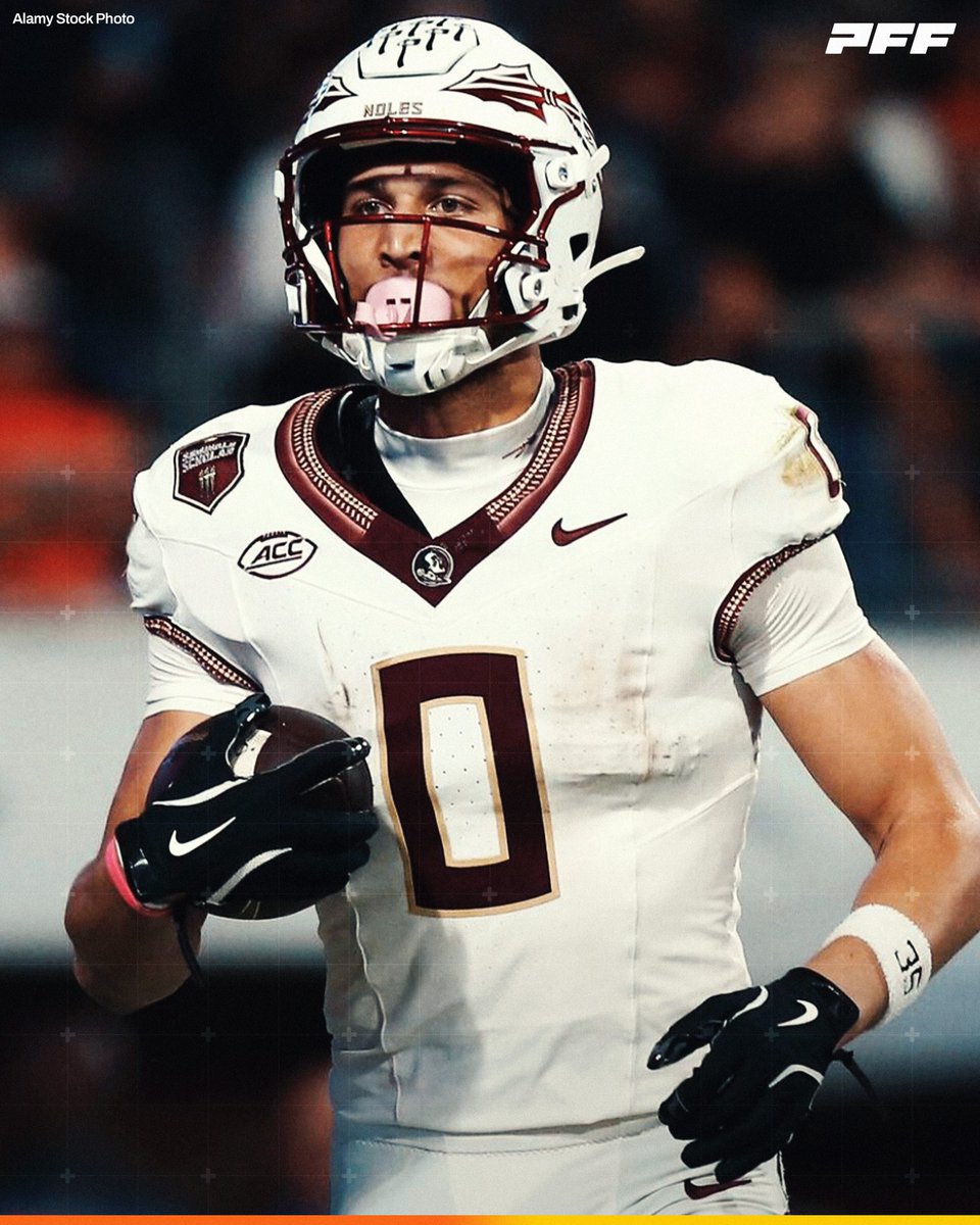 PFF_College's tweet image. Florida State WR Duce Robinson vs Wake Forest:

🏹 5 REC
🏹 149 YDS
🏹 1 TD

@FSUFootball