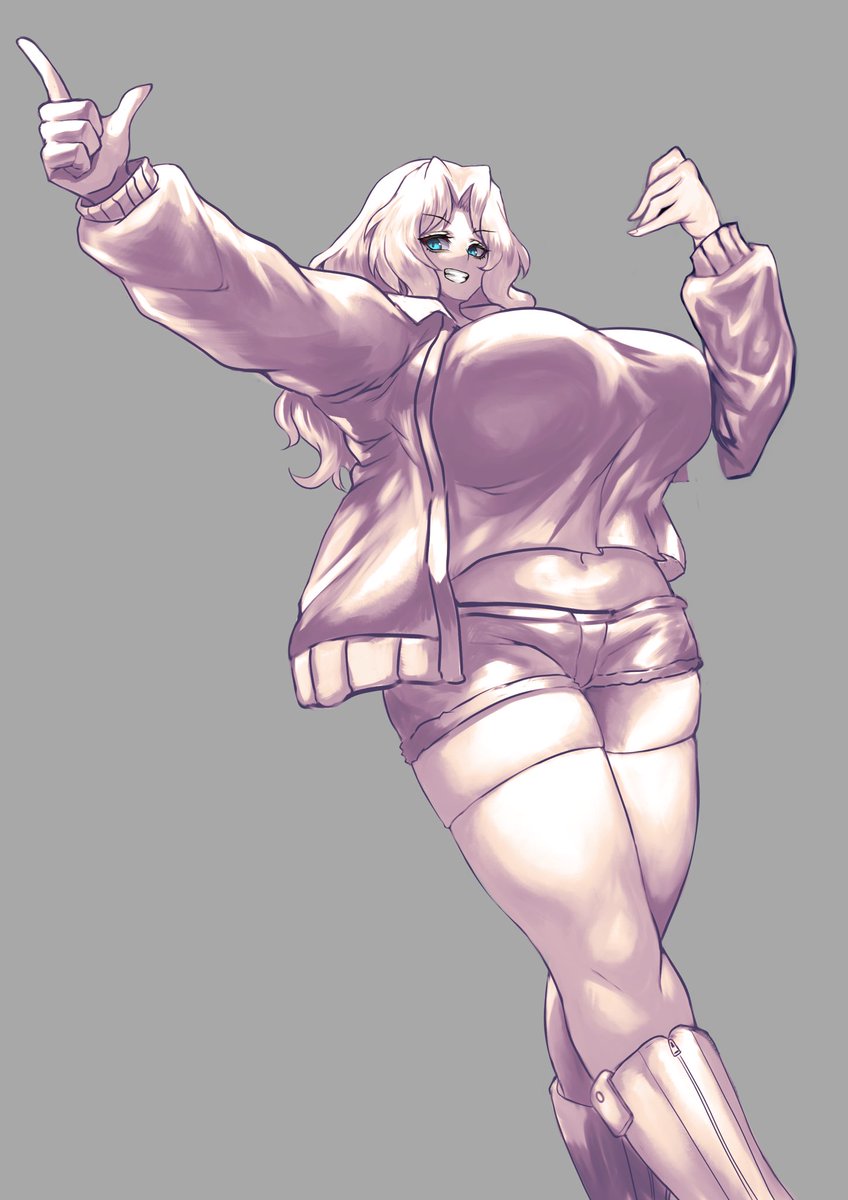 今回lack先生の『lackがしっかり教える「ラフ」の秘訣』を参考にグレーラフ→グラデーションマップ→乗算で色付け→オーバーレイや加算発光諸々で加筆スタイルでやってみた
少しは上手くいった…のかな⁇ 