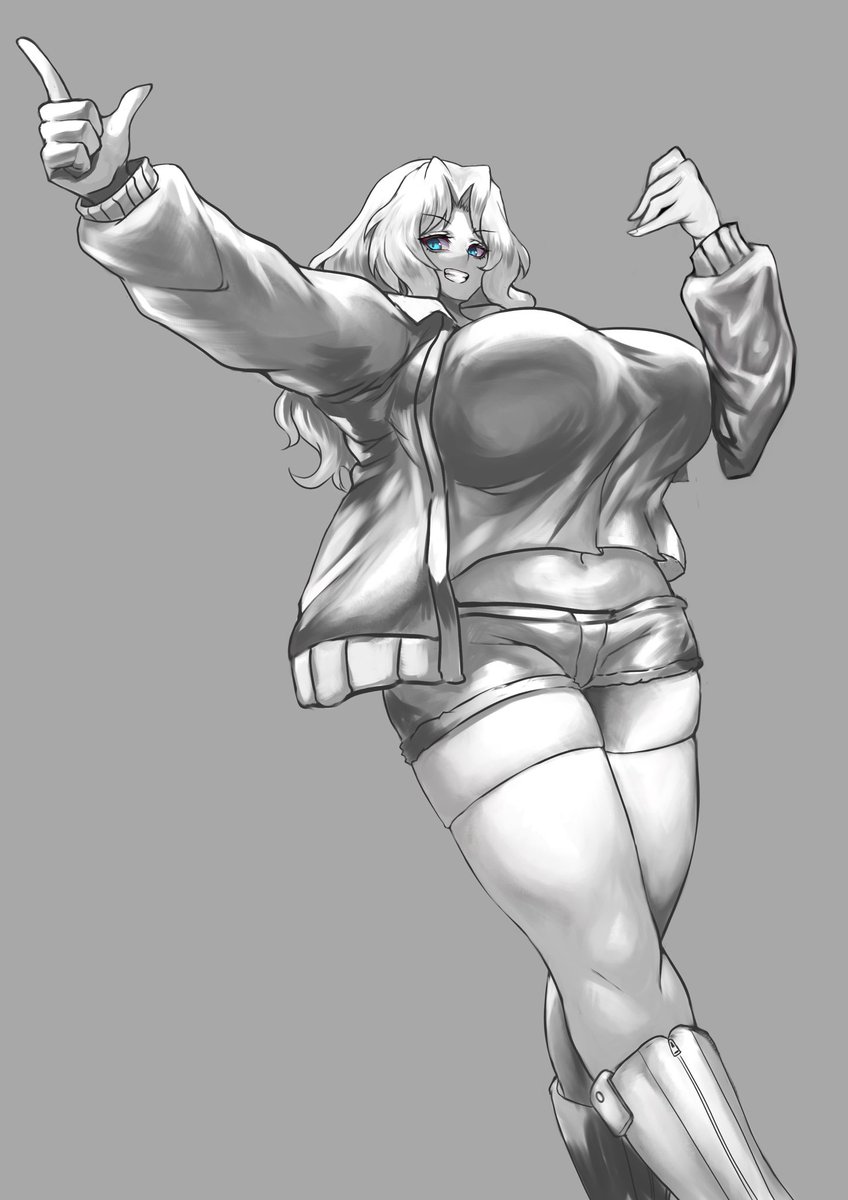 今回lack先生の『lackがしっかり教える「ラフ」の秘訣』を参考にグレーラフ→グラデーションマップ→乗算で色付け→オーバーレイや加算発光諸々で加筆スタイルでやってみた
少しは上手くいった…のかな⁇ 