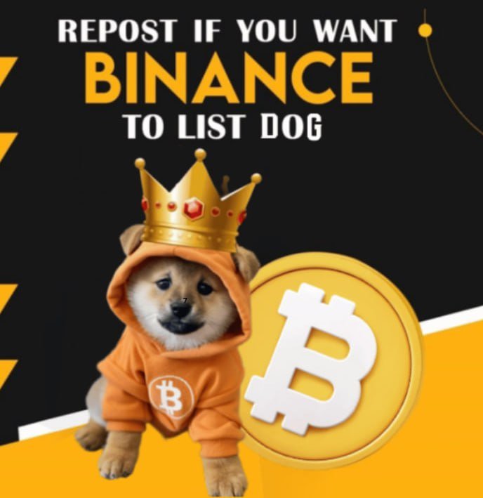 Like and RT if you want Binance #Binance to list $DOG 🚀