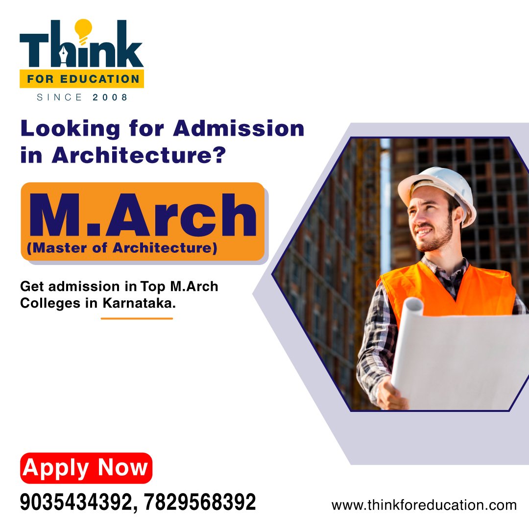 think4education's tweet image. 🏛️ Want to study Master of Architecture (M.Arch) in Bangalore, Karnataka? 

Explore design, innovation, and creativity at top architecture institutions

#MasterOfArchitecture #MArch #DesignEducation #StudyInBangalore #ArchitectureStudents #AdmissionsOpen #thinkforeducation