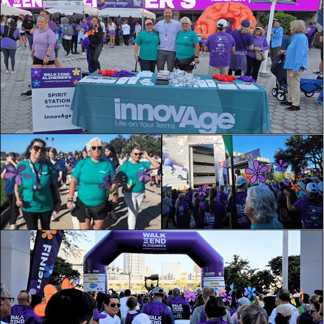 A spotlight on our InnovAge Florida PACE Tampa team who showed heart and spirit at this year's Alzheimer's Walk in their area!  #EndAlzheimers #WalkToEndAlzheimers #InnovAge #FloridaPACE #CommunityImpact #AlzheimersAwareness #TeamInnovAge #MakingADifference