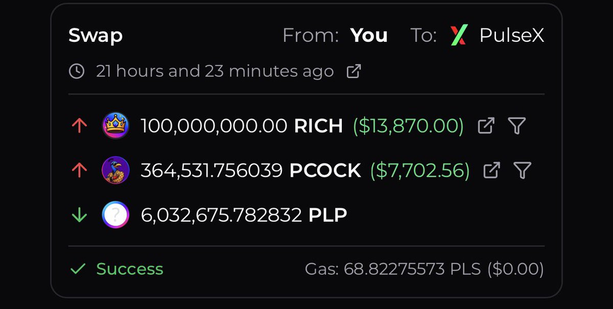 LibertySwapFi's tweet photo. @RichOnPulse Seriously :) RICH is doing great. Keep it up.

We need to full send PumpTires! Glory awaits. https://t.co/MQnptWcFkX